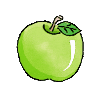 Apple Sticker by froschkorea