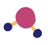 whittney water science atom molecule Sticker