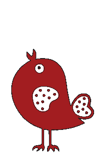 Fridolina bird fridolina ptiček Sticker