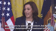 Kamala Harris Juneteenth GIF by GIPHY News