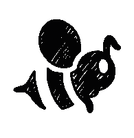 Bee Sticker by 8YARDS
