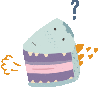 uuglydoodle kawaii cake dinosaur pg Sticker