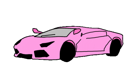 Pink Car Sticker by 1900BADDEST
