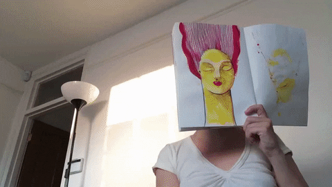 Art Cat GIF by kim noce