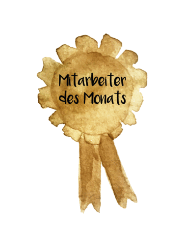 mitarbeiter des monats Sticker by the Framehouse