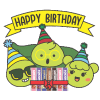 Happy Birthday Sticker by SOYJOYID