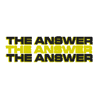 The Answer Sticker by Dark Medicine