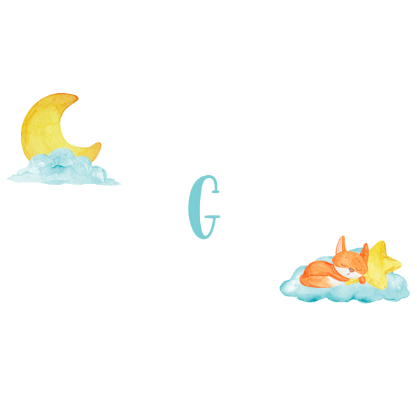 P13PaperProducts baby fox night moon Sticker