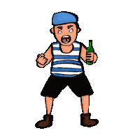 Angry Крик Sticker