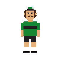 Pixel 8Bit Sticker by Cikkel Copenhagen