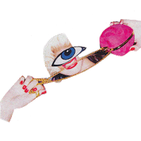 art collage STICKER by Luca Mainini