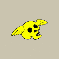 complejoconejo glitch skull mementomori GIF