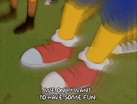 the simpsons shoes GIF