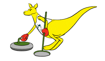 Boxing Kangaroo Curling Sticker by AUSOlympicTeam