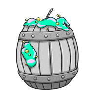 Bubble Barrel Sticker