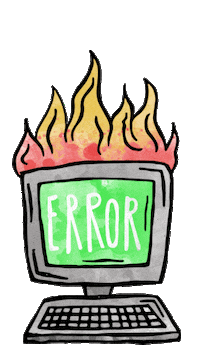 Fire Fail Sticker by SCRT WNDW