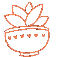Flower Orange Sticker