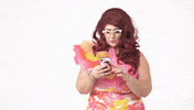 famoussharron omg comedy shock phone GIF