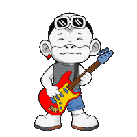 Rock Eyes Sticker by Zhot
