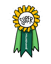 Ribbon Volunteer Sticker by userveutah