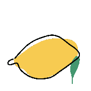 レモン Sticker