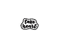 Motivation Take Heart Sticker by The Jomu Co