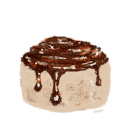 Cinnamon Roll Dessert Sticker