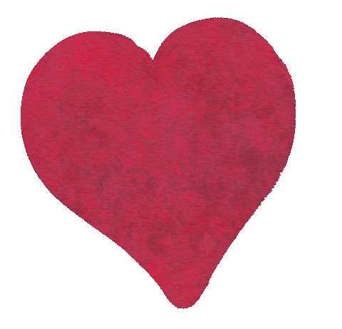 In Love Heart Sticker by Perch Handmade