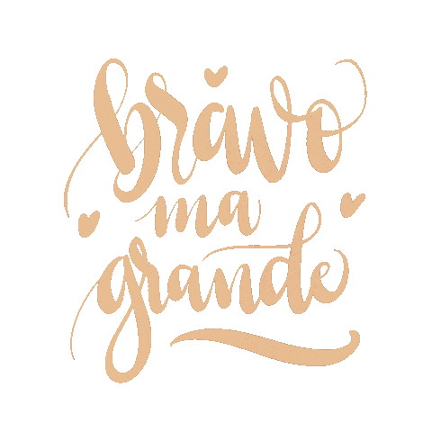 Lettering Bravo Sticker by Emilia Desert