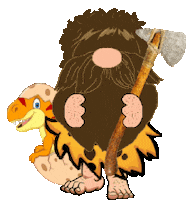 Dinosaur Gnome Sticker