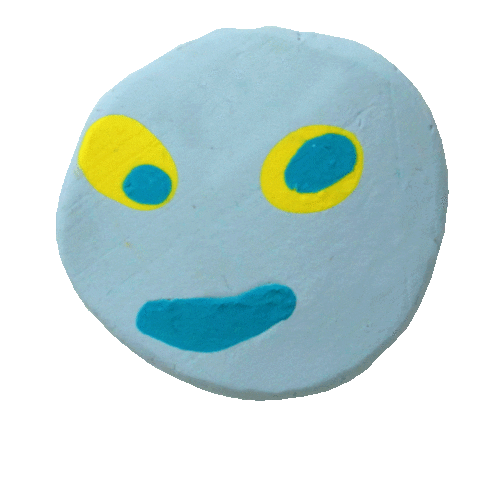 J0e_Eckw0rth blue crazy head colours Sticker