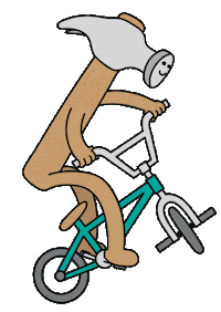 bicycle bmx Sticker by Boxpalm