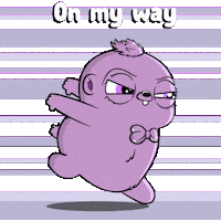 In A Hurry Running Sticker by Fugz Official
