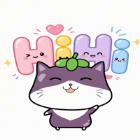 Cat Hello GIF by tazte