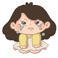 Sad Art Sticker by Cosytales