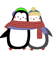 Movavi christmas winter penguins movavi Sticker