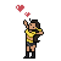 Cute Girl Love Sticker