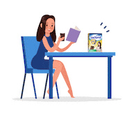 Reading Mama Sticker by Lactamil