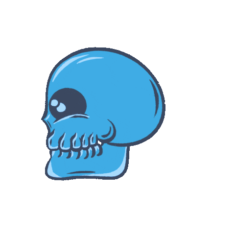 Laugh Skull Sticker