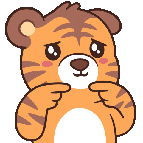 Sad Tiger Cub Sticker by BEARISH