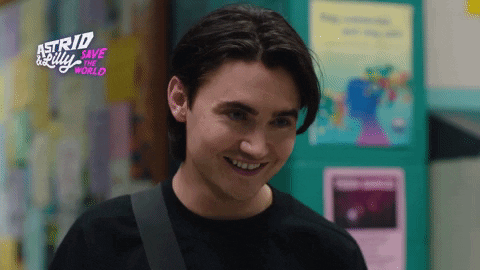 Crush Hot Guy GIF by Astrid and Lilly Save The World