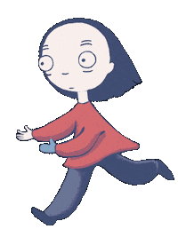 Anna_Dudko run running 2d 2d animation Sticker