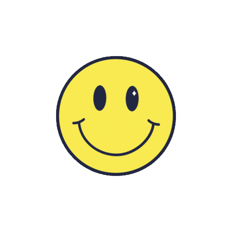 Happy Smiley Face Sticker by vibi+