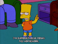 procrastinating homer simpson GIF