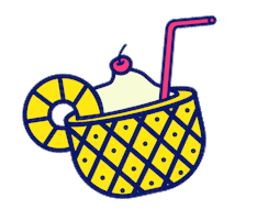 Pina Colada Coco Sticker by Piña Loka