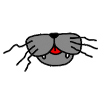 Cat Mouth Sticker by Originals