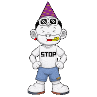 Just Stop Sticker by Zhot