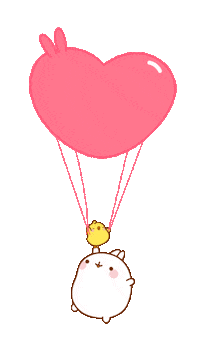 love you kiss Sticker by Molang