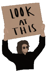 Check It Out Look Here Sticker by Alexandra Five