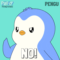 Deny No Way GIF by Pudgy Penguins